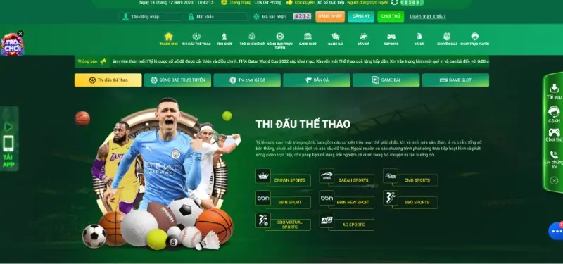 Thi đấu Thể Thao TK88